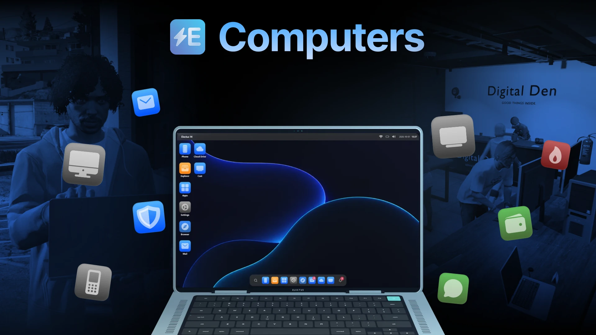 Electus Computers, FiveM Computer and Laptop Script